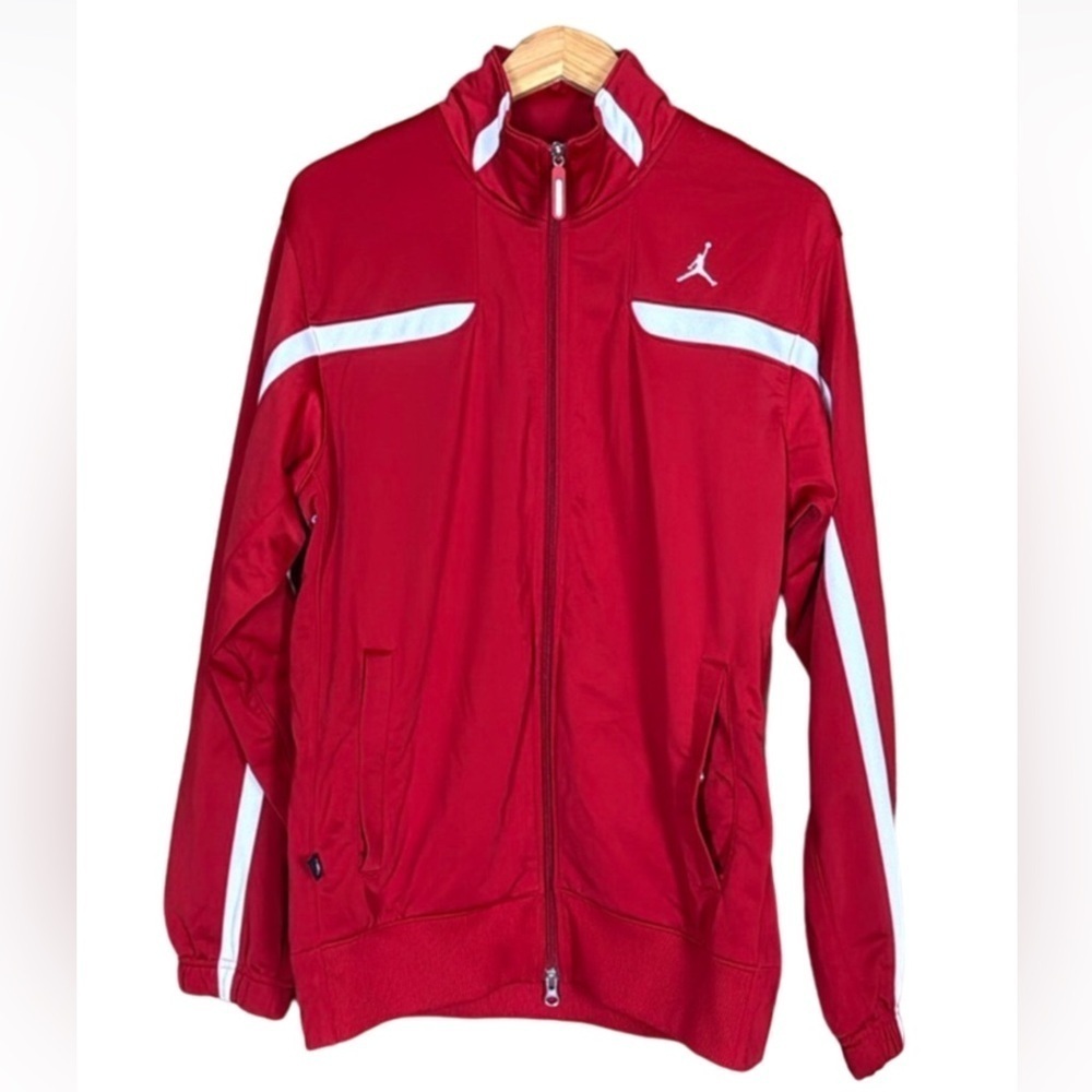 Nike Air Jordan JumpMan red track jacket Size Medium